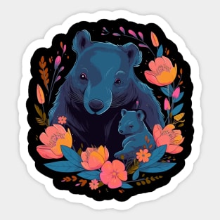 Wombat Mothers Day Sticker